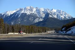 03B Sundance Range From Trans Canada Highway After Leaving Banff Towards Lake Louise In Winter.jpg
